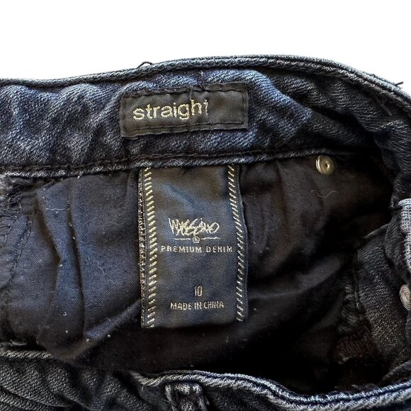 Mossimo Premium Denim Dark Wash Straight Jeans Size 10 Mid Rise Stretch Classic - Picture 7 of 10